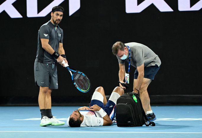 Australian Open 2021, 4. den (Fognini, Caruso)