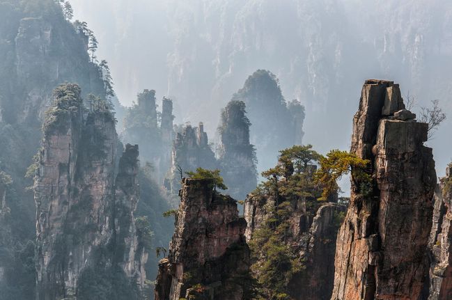 Kamenný les Zhangjiajie, Čína