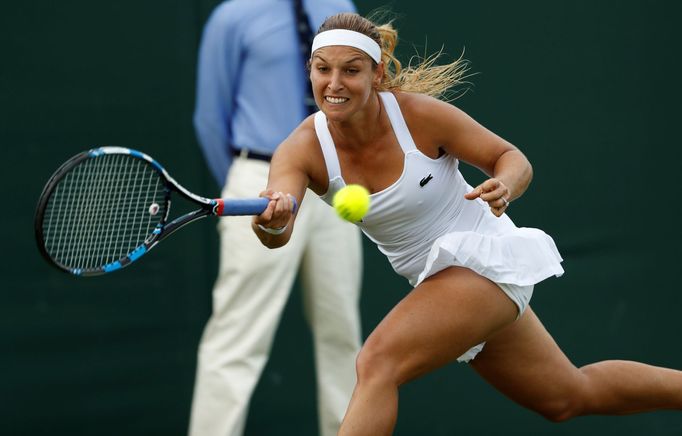 Dominika Cibulková během Wimbledonu 2017