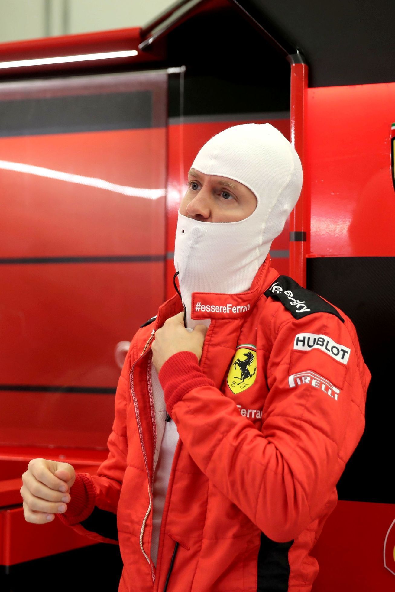 Deštivá kvalifikace na Velkou cenu Turecka formule 1 2020 - Sebastian Vettel, Ferrari