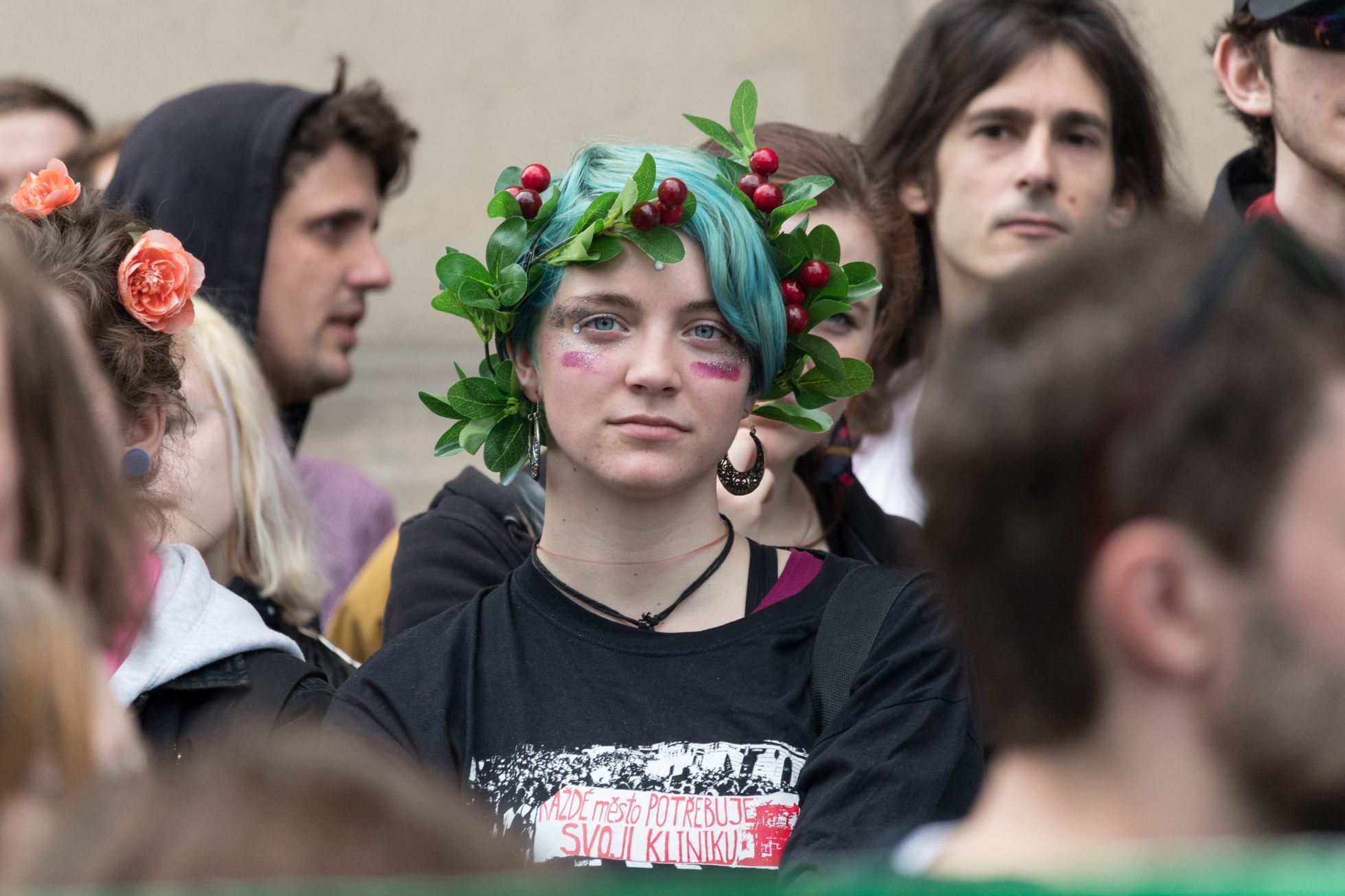 Demonstrace za zachování Kliniky