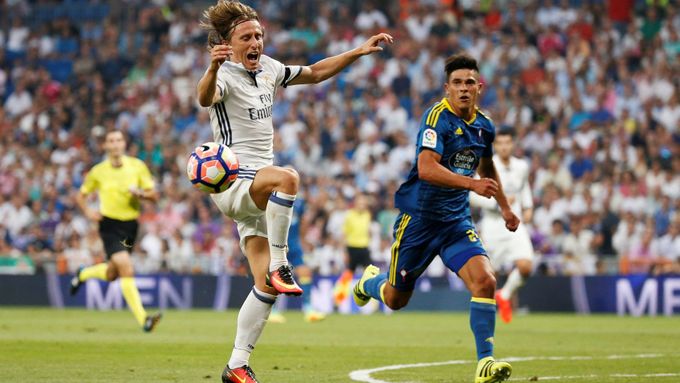 V zápase proti Celtě Vigo chyběl Realu zraněný Ronaldo, naopak v základní sestavě nastoupil Luka Modrič.