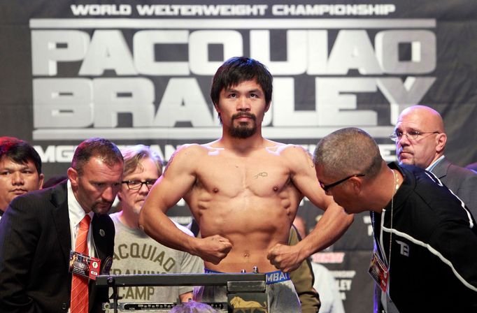 Před boxerskou show Manny Pacquiao - Timothy Bradley