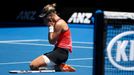 Mirjana Lučičová-Baroniová ve čtvrtfinále Australian Open