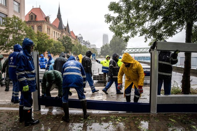 Povodně v Bratislavě.