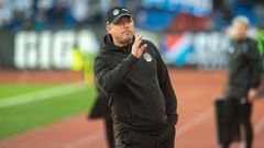 fotbal, Fortuna:Liga 2021/2022, Baník Ostrava - Slovácko, trenér Martin Svědík