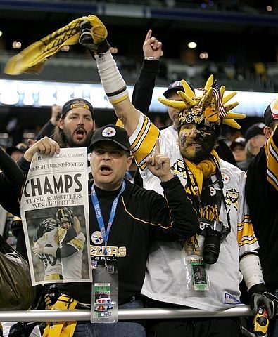 Super Bowl - fanoušci Pittsburghu