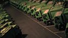 Lisbon's garbage trucks are seen parked at a garage in Lisbon on the beginning of the general strike November 13, 2012. Portuguese workers began to walk-out on the eve of the November 14 general strike on Tuesday (November 13) in protest against policies that are cutting social benefits, reducing wages and increasing taxes as part of an austerity programme designed to slash Portugal's public deficit after the country asked for a 78 billion euro bailout last year. REUTERS/Jose Manuel Ribeiro (PORTUGAL - Tags: POLITICS CIVIL UNREST BUSINESS EMPLOYMENT) Published: Lis. 14, 2012, 12:01 dop.