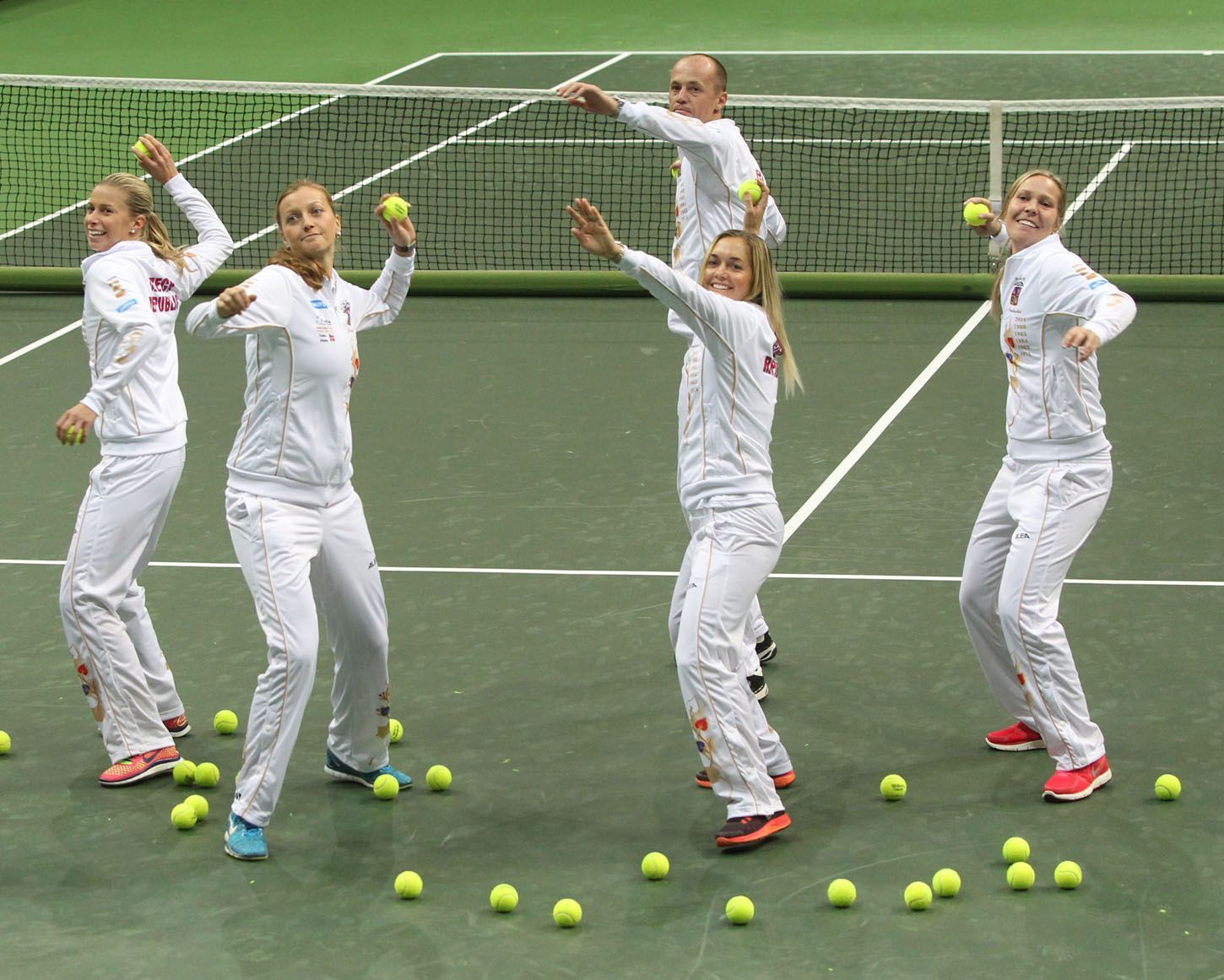 České tenistky trénují na finále Fed Cupu