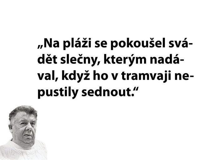 Citát spisovatele a humoristy Miloslava Švandrlíka.