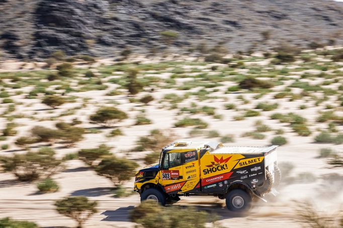 Martin Macík mladší (Iveco) v 1. etapě Rallye Dakar 2021