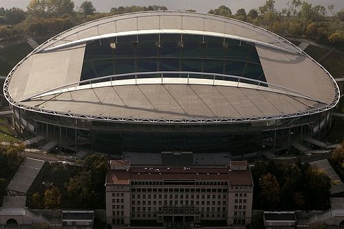 Stadion v Lipsku.