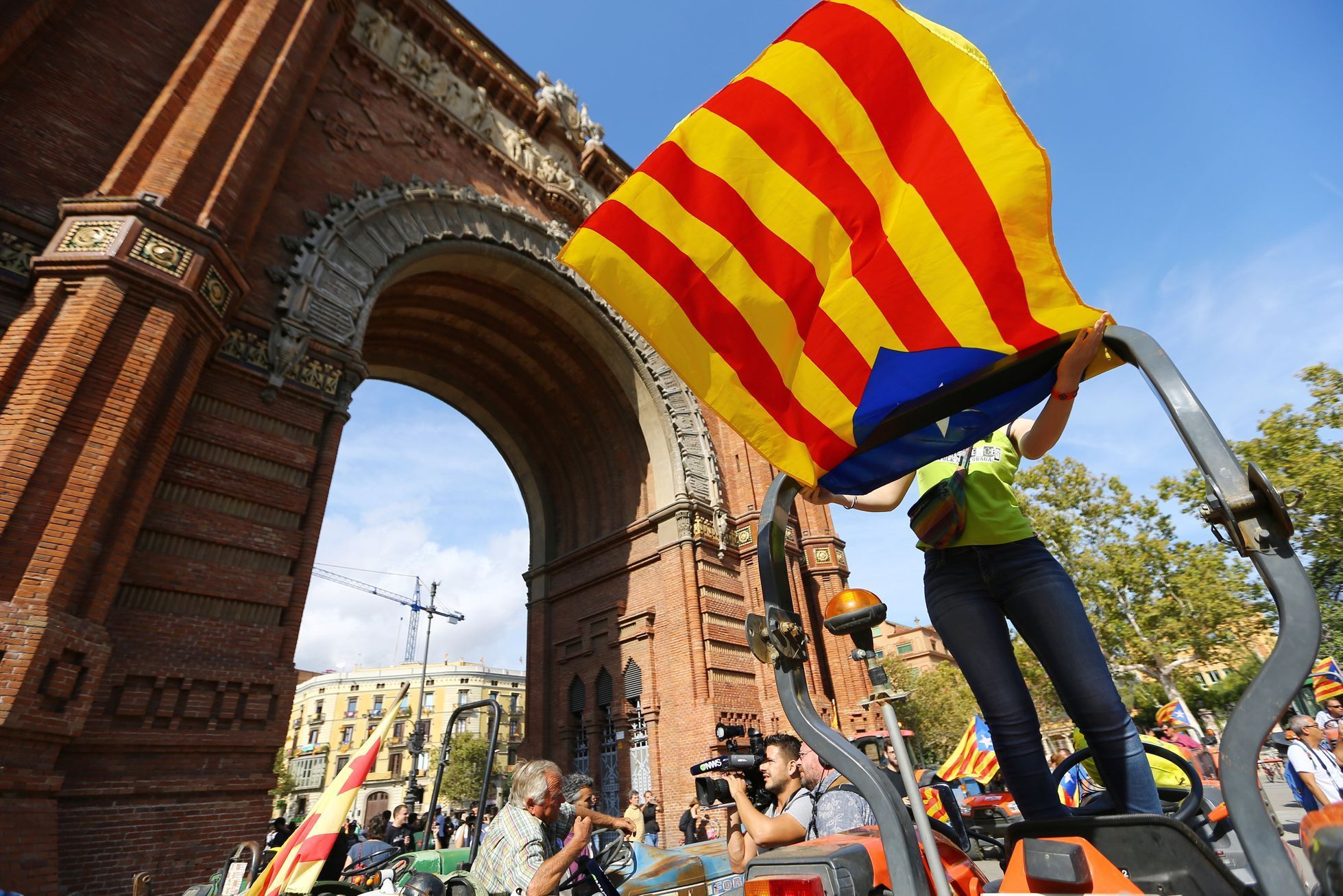 Demonstrace na podporu samostatnosti Katalánska