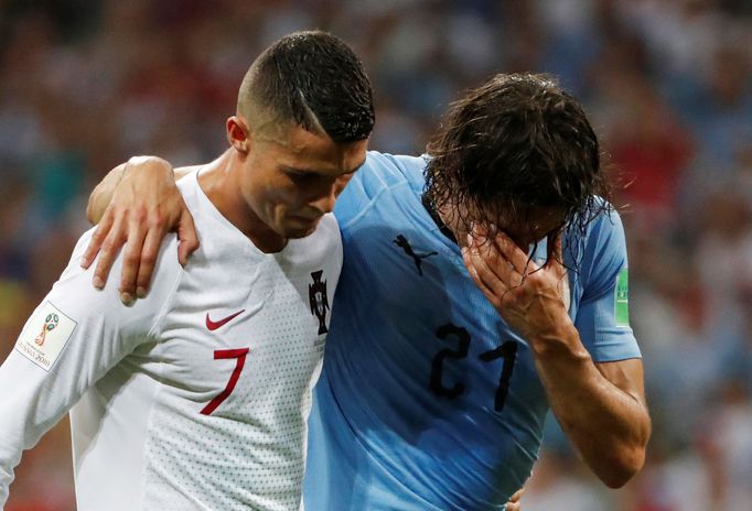 Cristiano Ronaldo a Edinson Cavani.