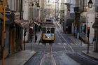 tramvaj lisabon portugalsko