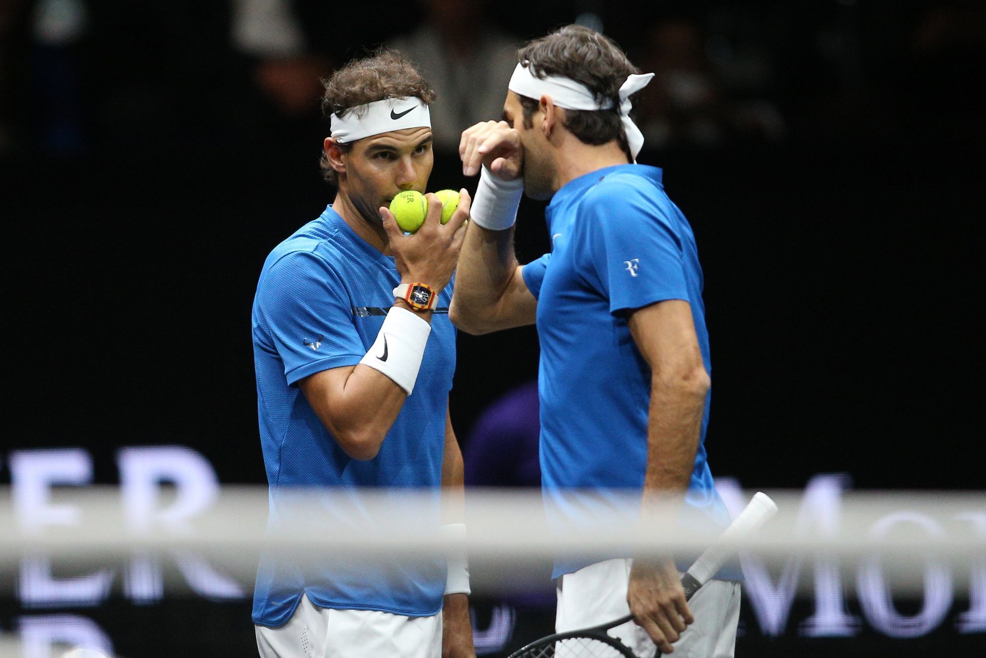 Roger Federer a Rafael Nadal na Laver Cupu 2017