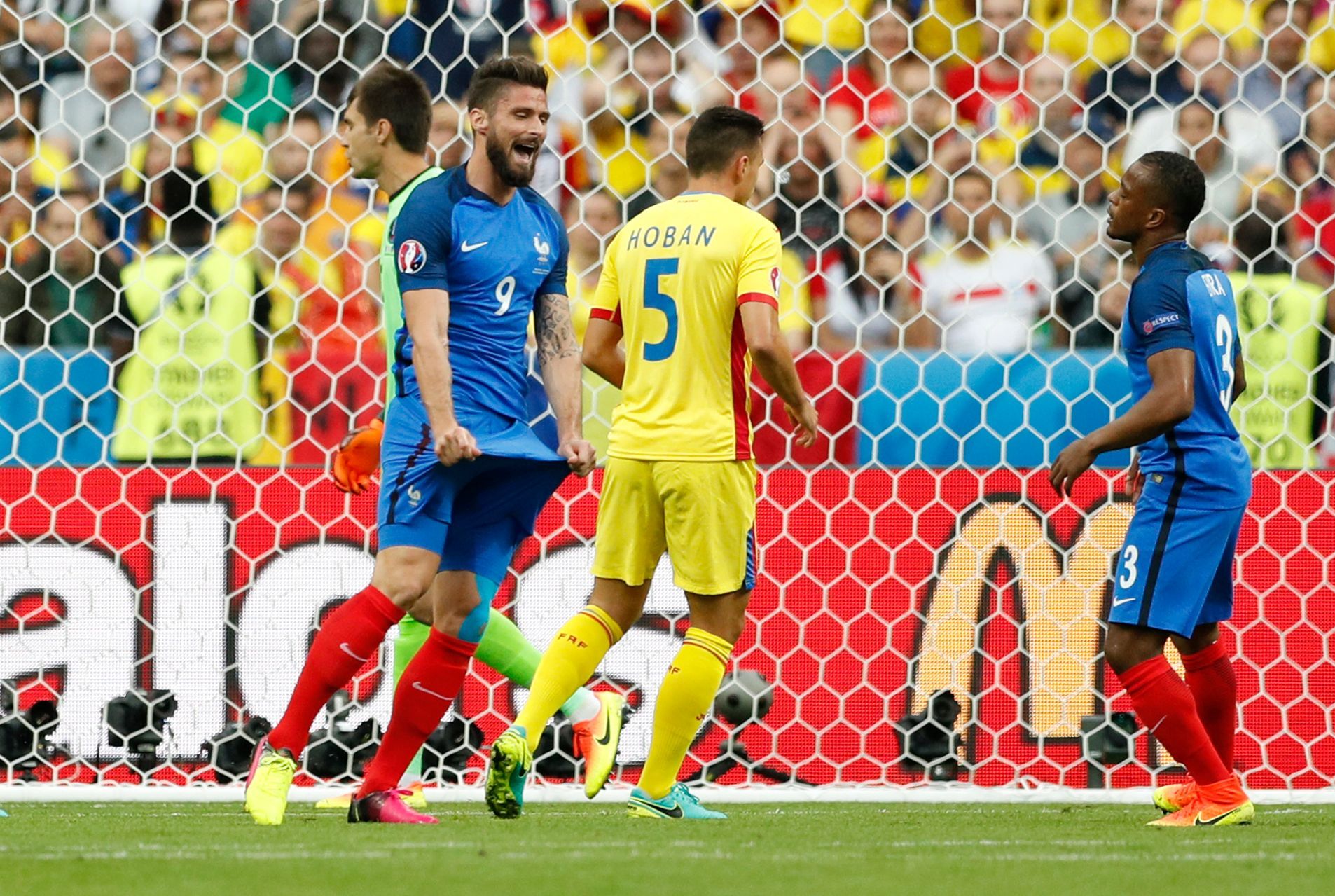 Euro 2016, Francie-Rumunsko: zklamaný Olivier Giroud (9)