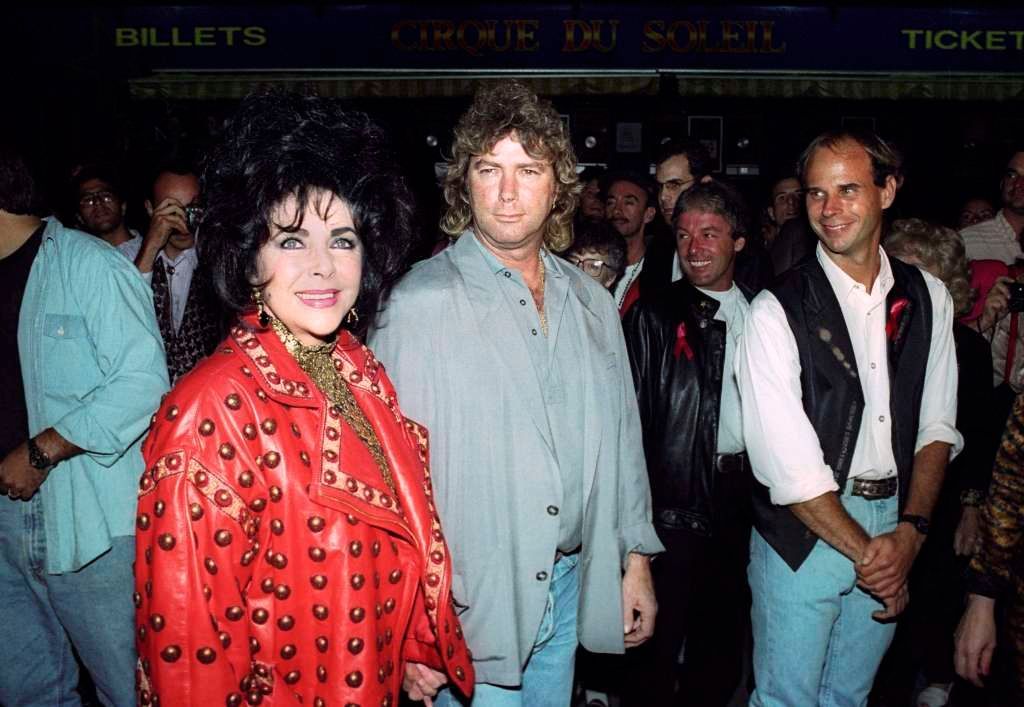 Elizabeth Taylor - s manželem 1992