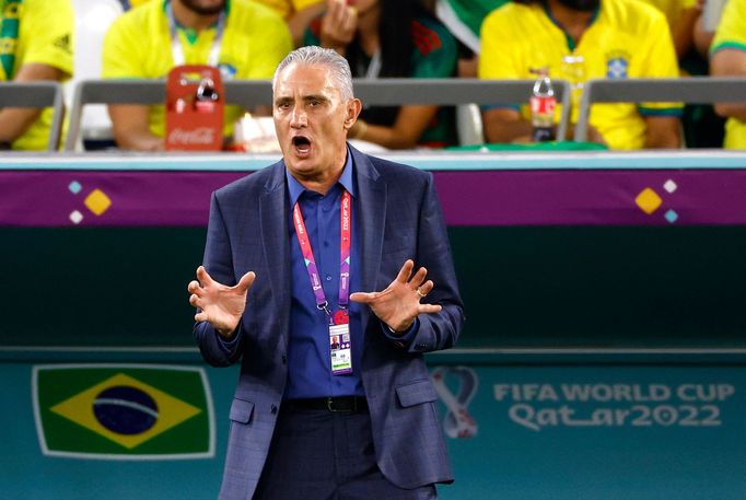 Tite ve čtvrtfinále MS 2022 Chorvatsko - Brazílie