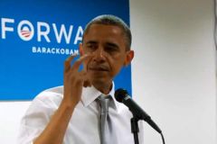 Video: Prezidentovy slzy. Obama děkoval a rozplakal se