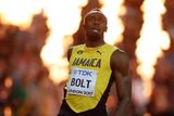 Cože, až třetí? Usain Bolt ve svém posledním velkém finále na zlato nedosáhl. V Londýně si doběhl pro bronz. Podívejte se na fotografie.