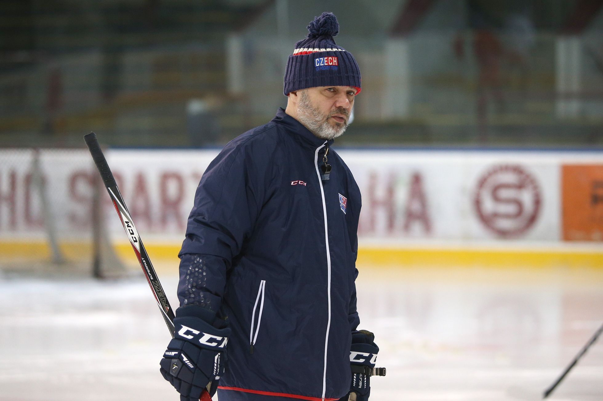 Česká hokejová reprezentace na prvním tréninku před MS 2017