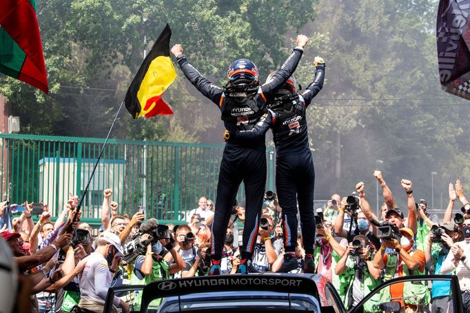 Thierry Neuville, Hyundai slaví triumf  v Belgické rallye 2021