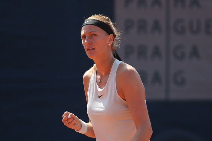 Petra Kvitová ve finále J&T Banka Prague Open.