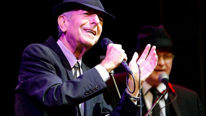 Kanadský zpěvák Leonard Cohen.