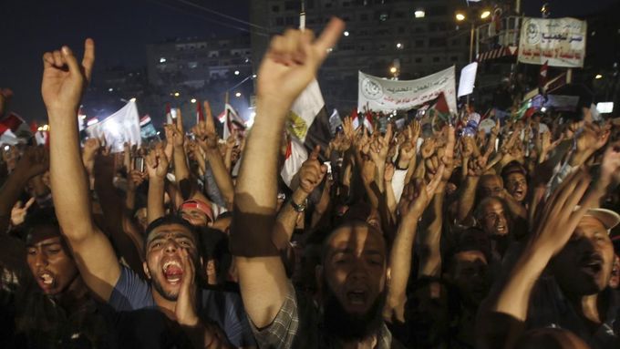 Demonstrace v Egyptě.