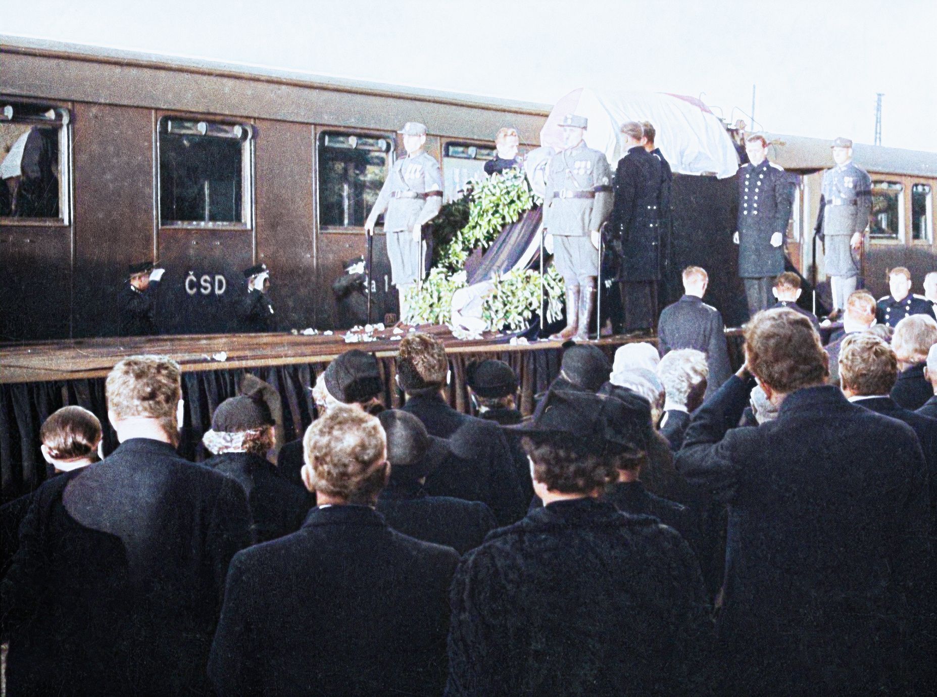 TGM, pohřeb, smrt, Tomáš Garrigue Masaryk, Československo, první republika