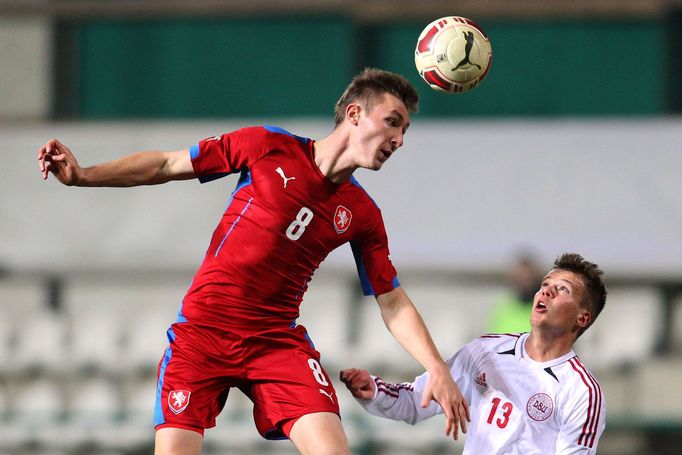 Fotbal: Česko 21 - Dánsko (Jaromír Zmrhal, Poulsen)