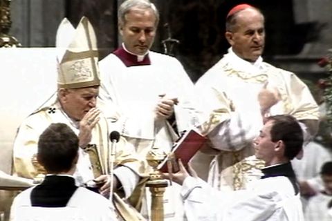 Sv, Anežka Český, Vatikán Praha svatořečení, Papež Jan Pavel II. kardinál František Tomášek, komunismus