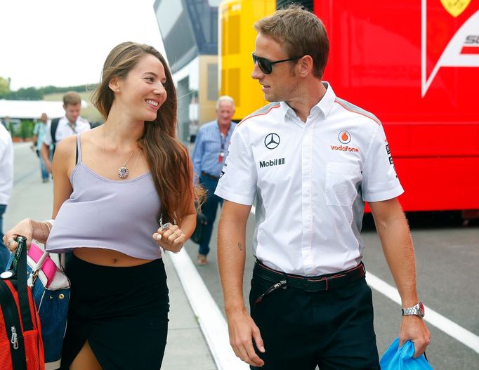 F1, VC Maďarska 2013: Jessica Mičibataová a Jenson Button