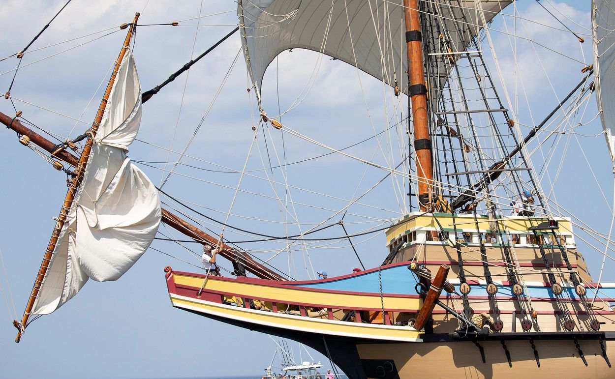 Jednorázové užití / Fotogalerie / Návrat nově zrekonstruovaná historické plachetnice Mayflower II / P