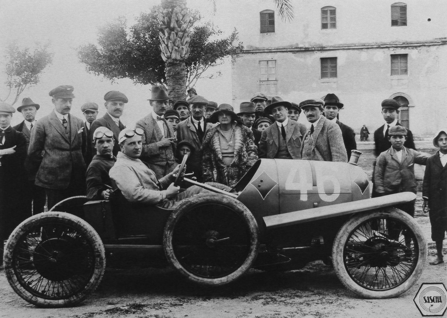 Závodní historie Porsche: Porscheho konstrukce Austro-Daimler "Sascha" na Targa Florio 1922.- Alfred Neubauer.