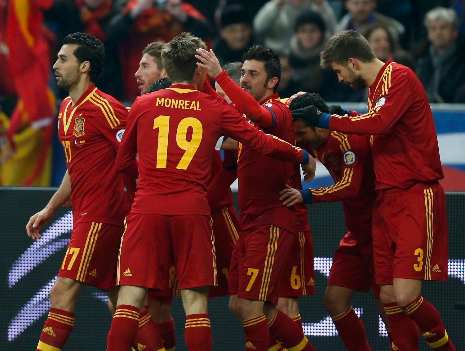 Fotbal, Francie - Španělsko: radost Španělska