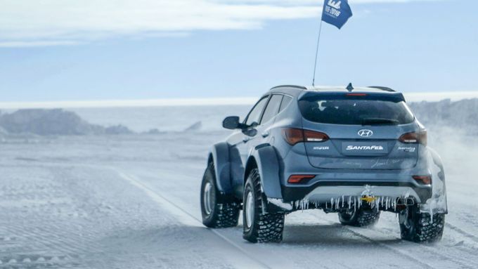 V SUV Hyundai napříč Antarktidou po stopách sira Ernesta Shackeltona