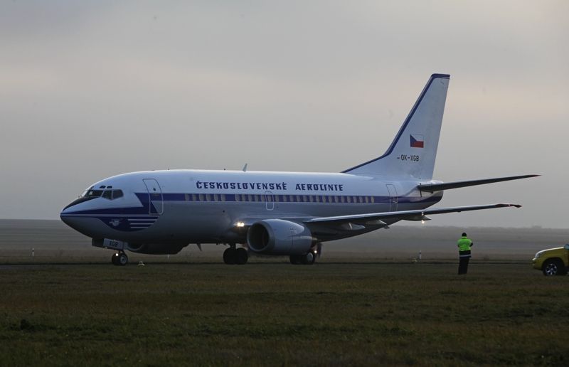 Boeing v retro kabátě