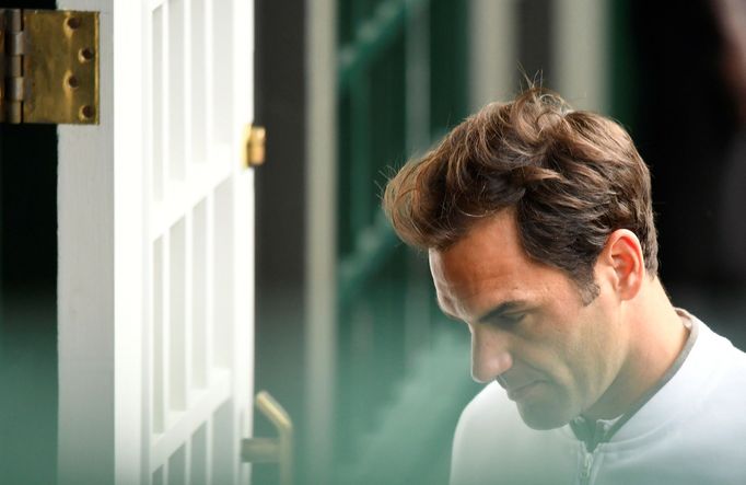 Roger Federer ve finále Wimbledonu 2019