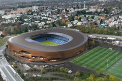 Tohle je nový stadion Baníku. Navrhla ho firma spojená s madridským San Bernabeu