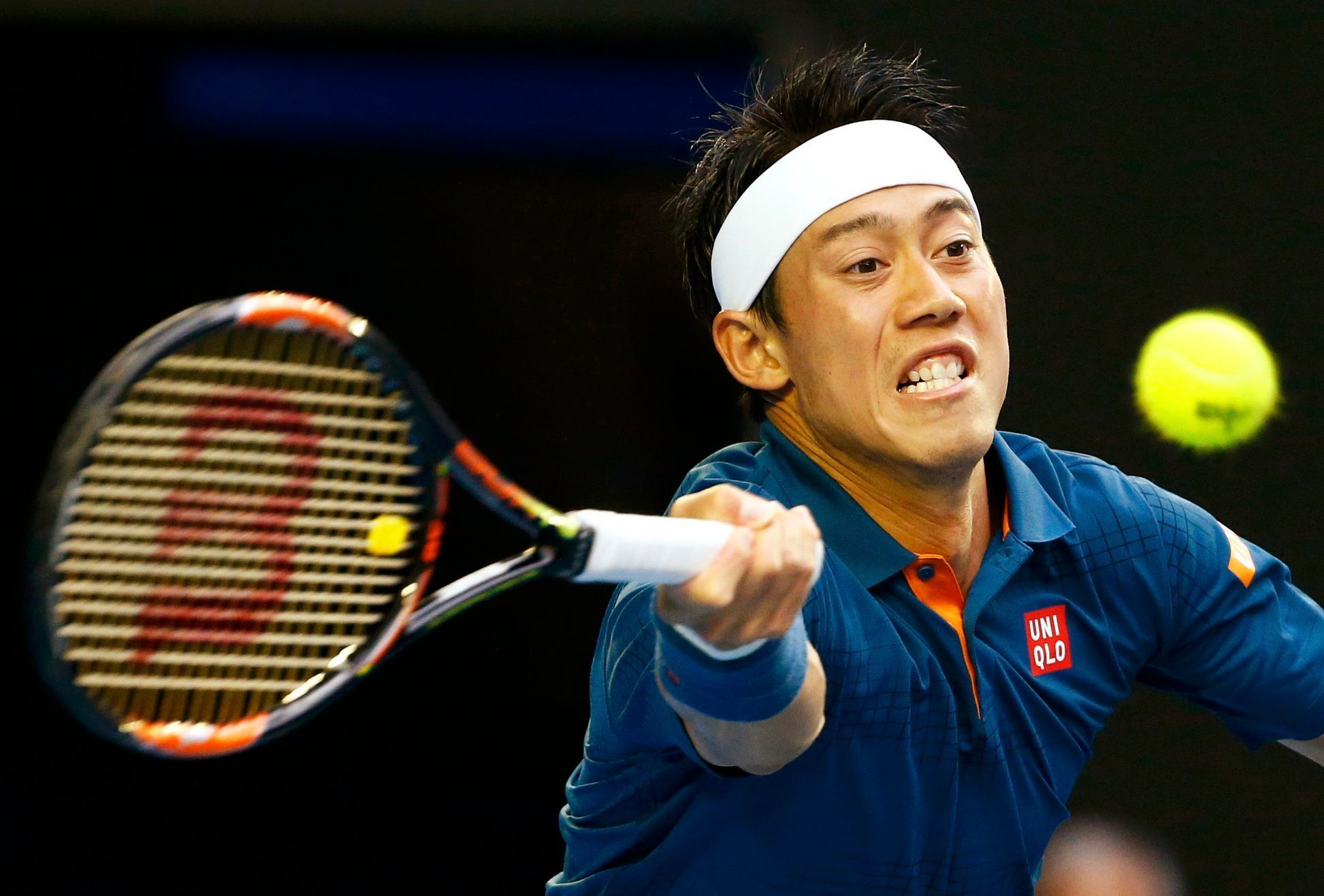 Kei Nišikori ve čtvrtfinále Australian Open 2016