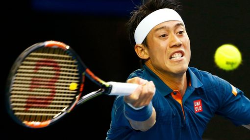 Kei Nišikori ve čtvrtfinále Australian Open 2016