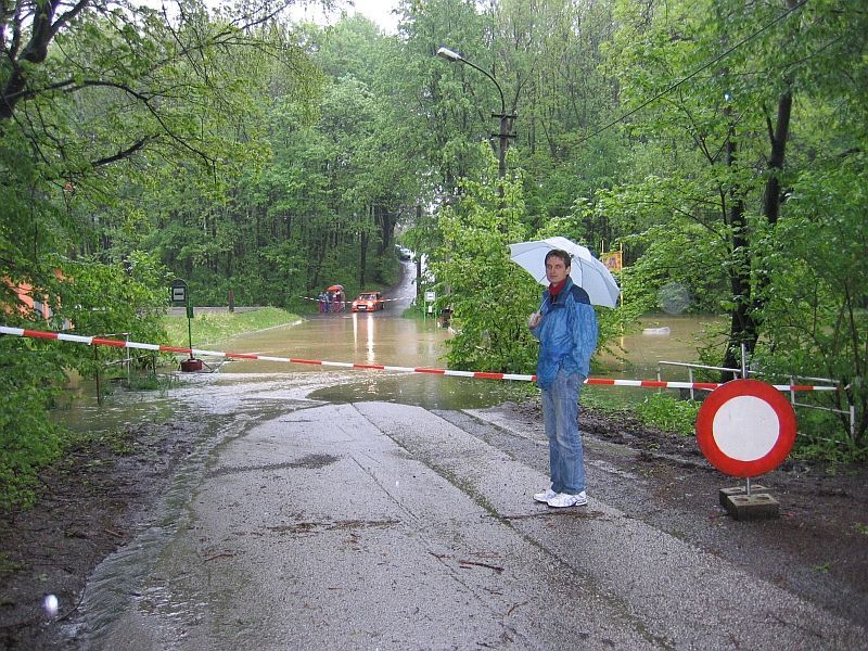Velká voda na přehradě Těrlicko