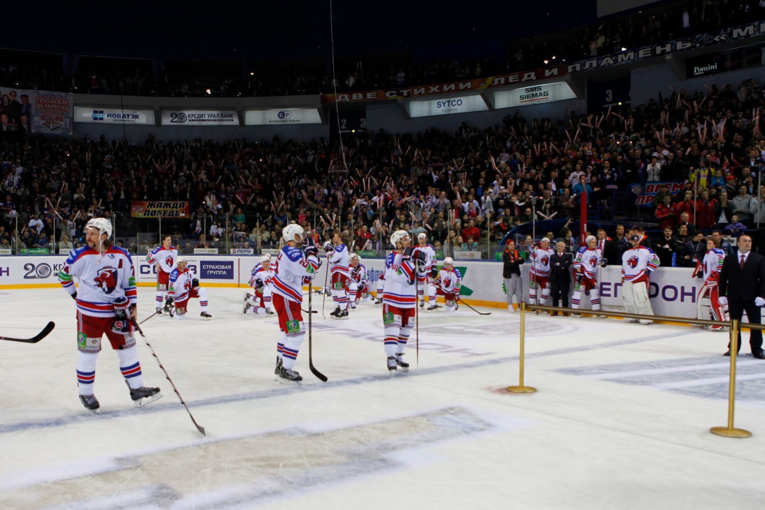 7. finále KHL, Magnitogorsk-Lev: smutní hráči Lva