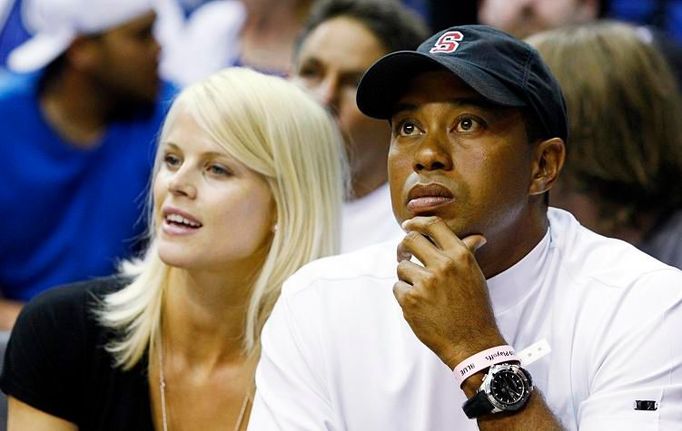 Tiger Woods a Elin Nordgrenová