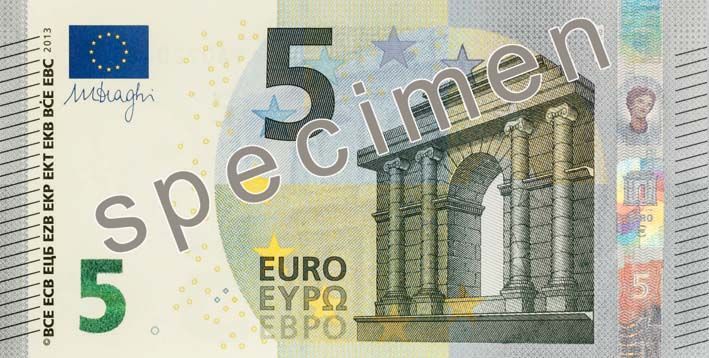 Nová bankovka 5 euro