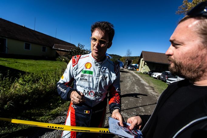 Thierry Neuville při testech před Středoevropskou rallye