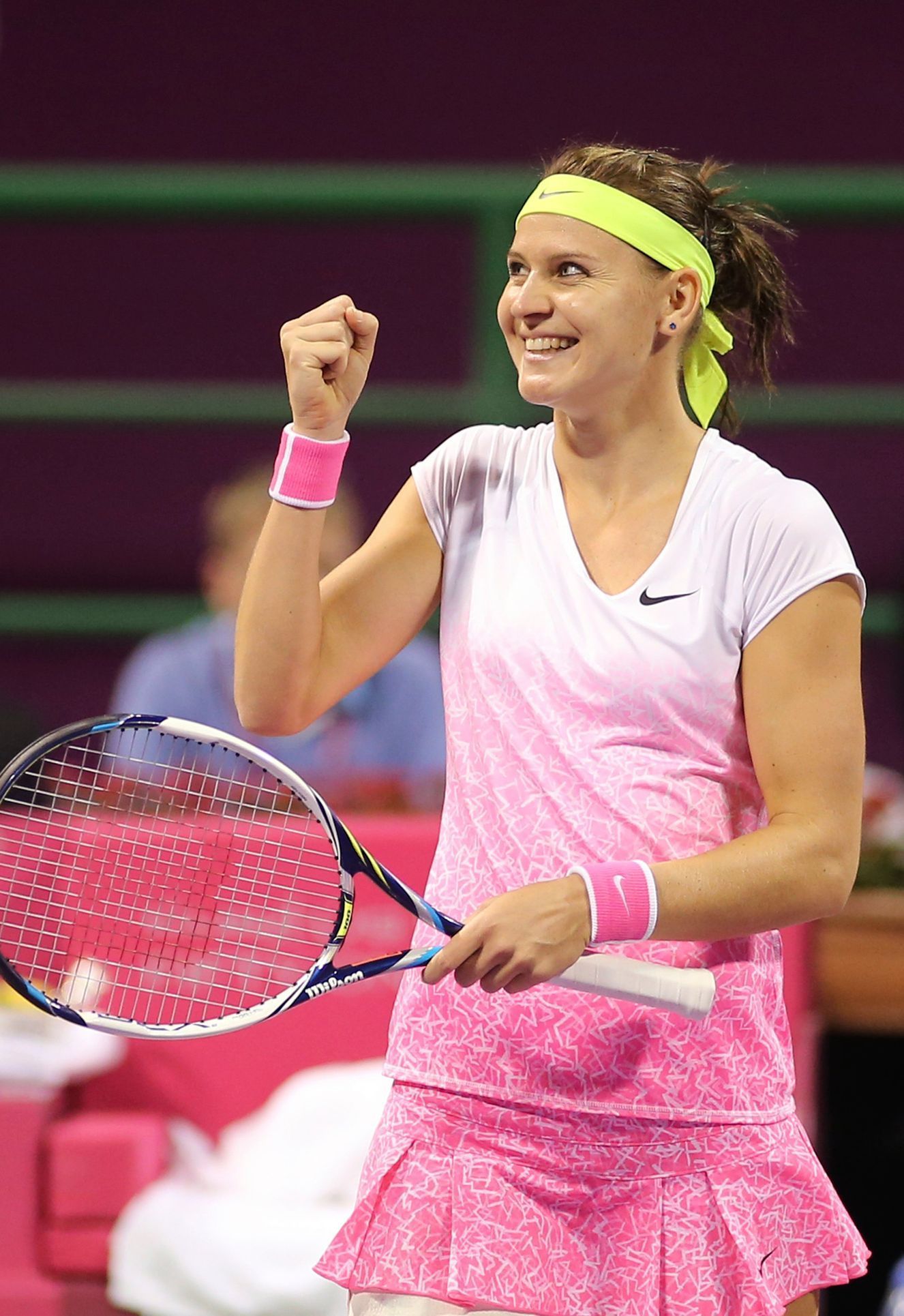 Lucie Šafářová slaví vítězství na turnaji v Dauhá