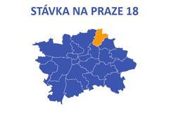 Dopravní situace v době stávky - Praha 18